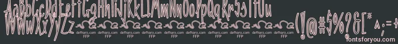 PenitenciaInlineFfp Font – Pink Fonts on Black Background