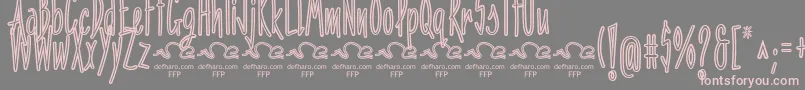 PenitenciaInlineFfp Font – Pink Fonts on Gray Background