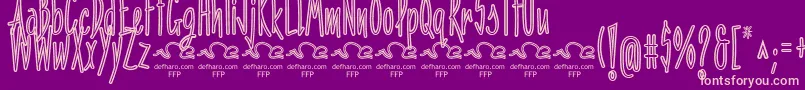 PenitenciaInlineFfp Font – Pink Fonts on Purple Background