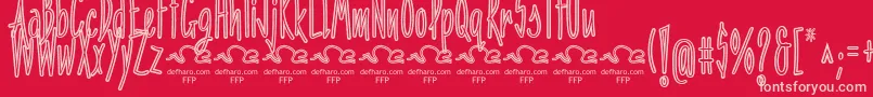 PenitenciaInlineFfp Font – Pink Fonts on Red Background