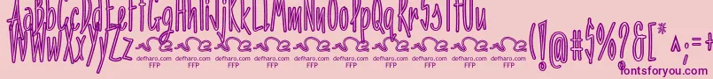 PenitenciaInlineFfp Font – Purple Fonts on Pink Background