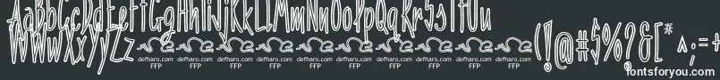 Шрифт PenitenciaInlineFfp – белые шрифты