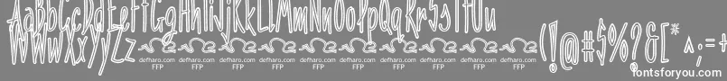 PenitenciaInlineFfp Font – White Fonts on Gray Background