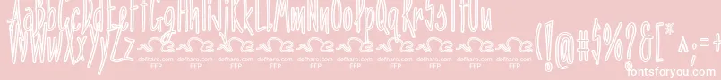 PenitenciaInlineFfp Font – White Fonts on Pink Background