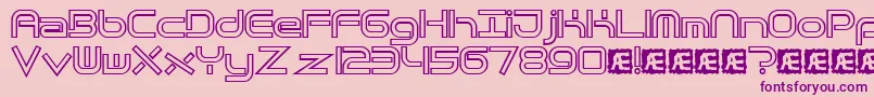 Quantfh Font – Purple Fonts on Pink Background