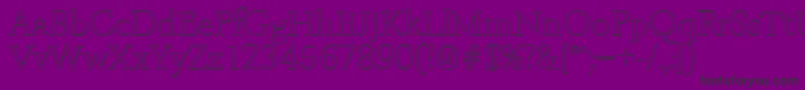 Шрифт BelfastoutlineLightRegular – чёрные шрифты на фиолетовом фоне