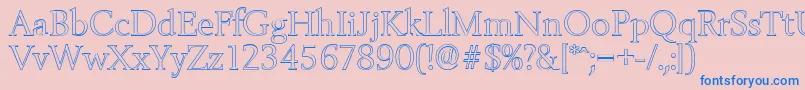 More about BelfastoutlineLightRegular Font BelfastoutlineLightRegular Font – Blue Fonts on Pink Background