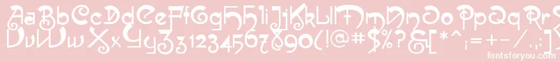 フォントMuse – ピンクの背景に白い文字