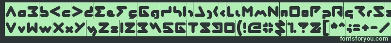 fuente AbstrasctikInverse – Fuentes Verdes Sobre Fondo Negro
