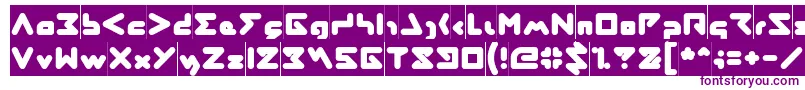 AbstrasctikInverse Font – Purple Fonts on White Background