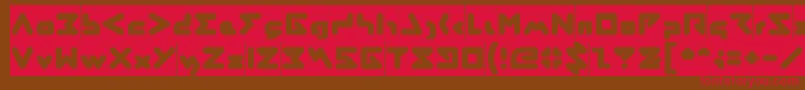 AbstrasctikInverse Font – Red Fonts on Brown Background
