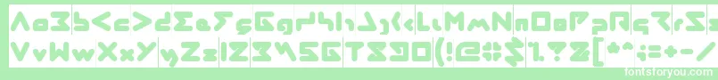 fuente AbstrasctikInverse – Fuentes Blancas Sobre Fondo Verde