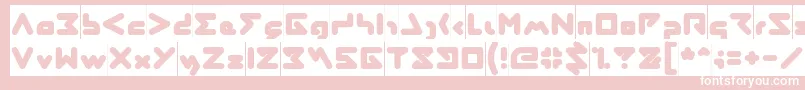 AbstrasctikInverse Font – White Fonts on Pink Background