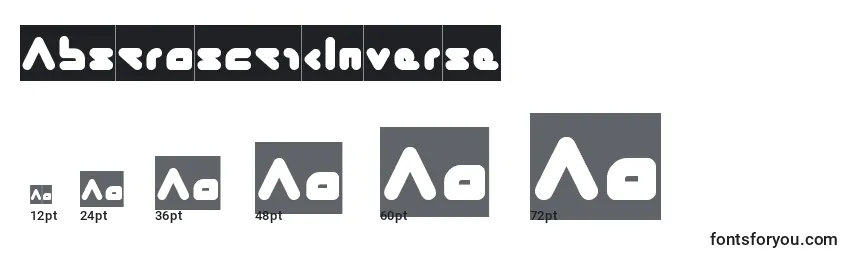Размеры шрифта AbstrasctikInverse