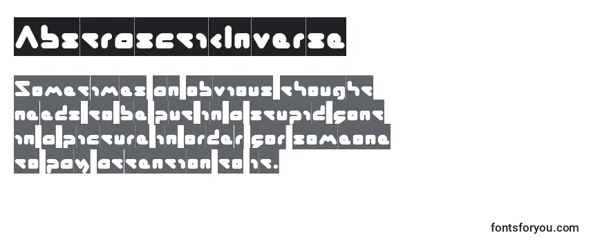 Review of the AbstrasctikInverse Font