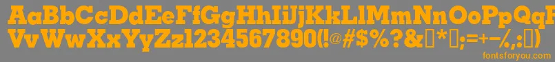 TaralanesskBold Font – Orange Fonts on Gray Background
