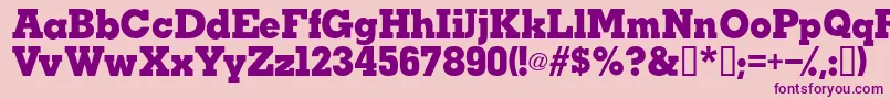 TaralanesskBold Font – Purple Fonts on Pink Background