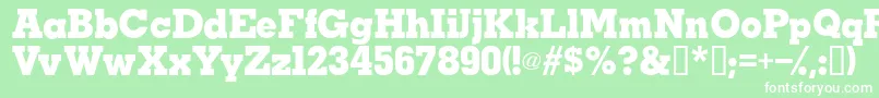 TaralanesskBold Font – White Fonts on Green Background