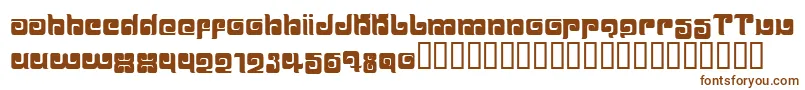 Ballom-fontti – ruskeat fontit valkoisella taustalla