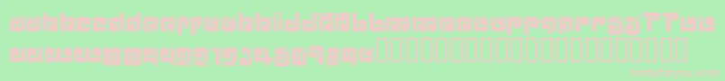 Ballom Font – Pink Fonts on Green Background