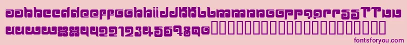 Ballom Font – Purple Fonts on Pink Background
