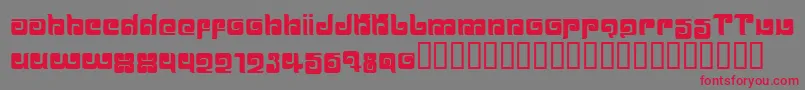 Ballom Font – Red Fonts on Gray Background