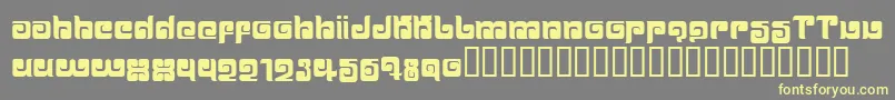 Ballom Font – Yellow Fonts on Gray Background