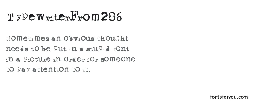TypewriterFrom286 Font