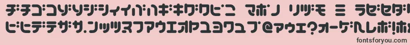 TeacherK Font – Black Fonts on Pink Background