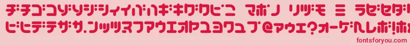 TeacherK Font – Red Fonts on Pink Background