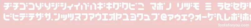 TeacherK Font – White Fonts on Pink Background