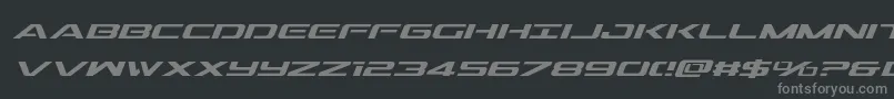 Outridersemicondital Font – Gray Fonts on Black Background
