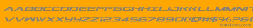 Шрифт Outridersemicondital – серые шрифты на оранжевом фоне