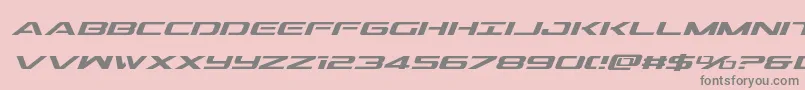 Outridersemicondital Font – Gray Fonts on Pink Background