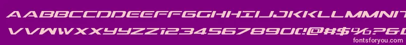 Outridersemicondital Font – Pink Fonts on Purple Background
