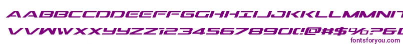 Outridersemicondital Font – Purple Fonts on White Background