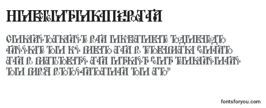 Schriftart NovgorodPlain