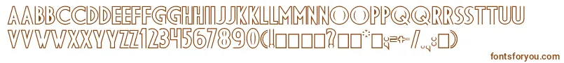 Dsdiplomaoutlinec Font – Brown Fonts on White Background