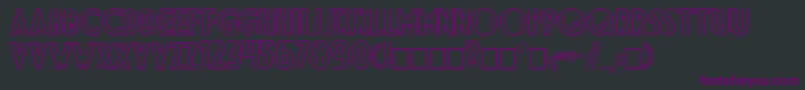 Dsdiplomaoutlinec Font – Purple Fonts on Black Background