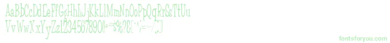 FairWeatherRegular Font – Green Fonts on White Background