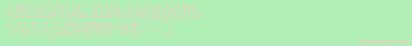 FairWeatherRegular Font – Pink Fonts on Green Background