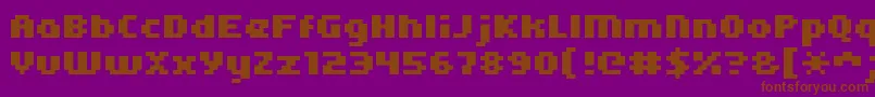Kroeger0565 Font – Brown Fonts on Purple Background