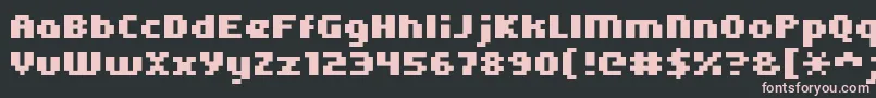 Kroeger0565 Font – Pink Fonts on Black Background