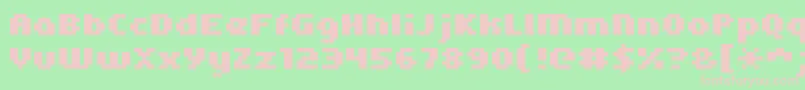 Kroeger0565 Font – Pink Fonts on Green Background