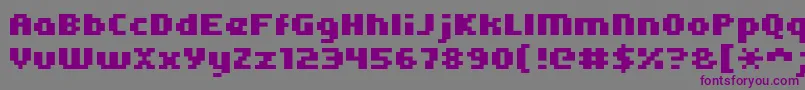 Kroeger0565 Font – Purple Fonts on Gray Background
