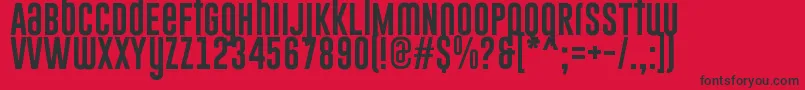 GoboldUplow Font – Black Fonts on Red Background