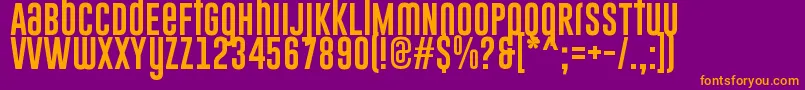 GoboldUplow Font – Orange Fonts on Purple Background