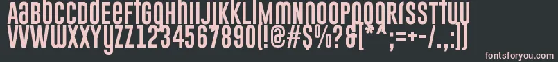 GoboldUplow Font – Pink Fonts on Black Background