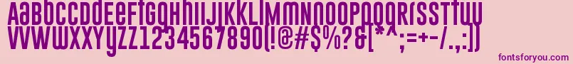 GoboldUplow Font – Purple Fonts on Pink Background