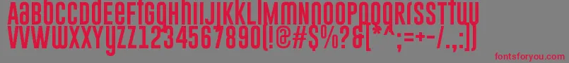 GoboldUplow Font – Red Fonts on Gray Background